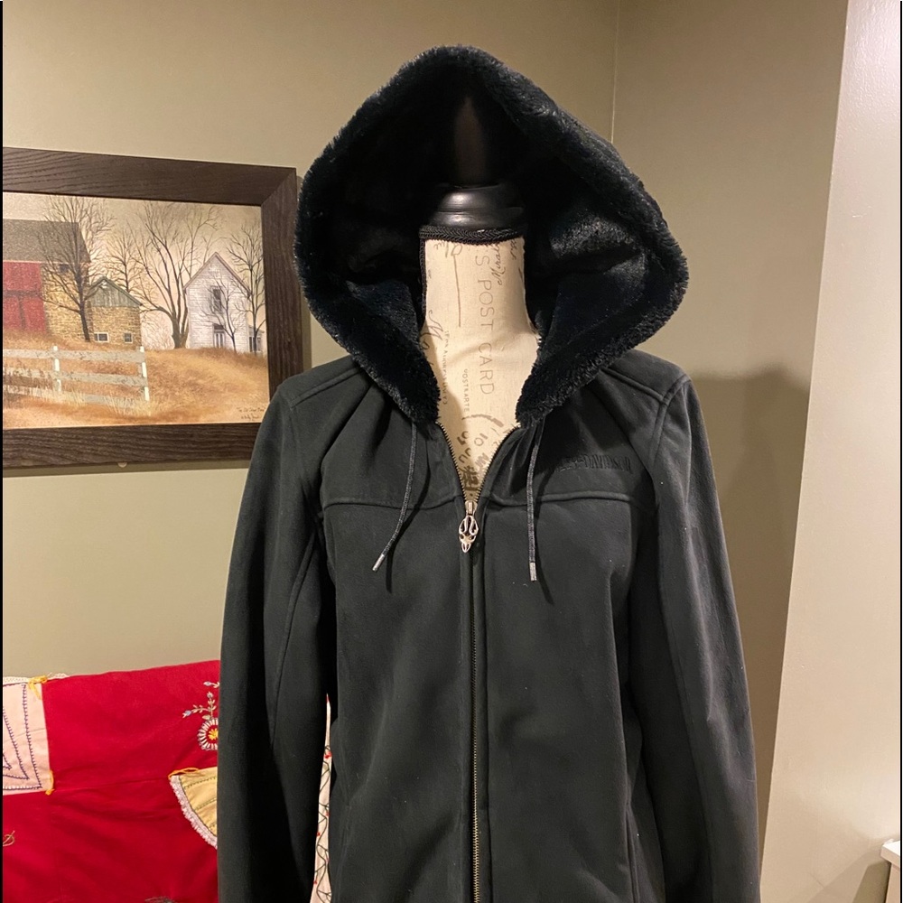 Harley Davidson hooded coat, XL